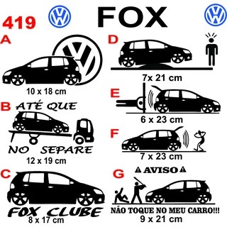 Adesivo personalizado do Fox G2,G3 , 1 unidade