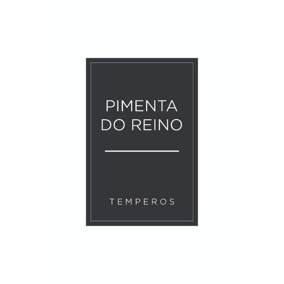 Tempero 40 Etiqueta adesiva, rotulo tempero 6x4