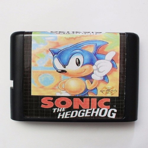Sonic The Hedgehog Mega Drive Genesis Ouriço Azul | Shopee Brasil