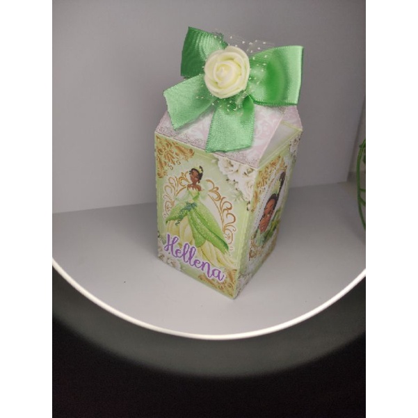 Caixa milk personalizada temática - A princesa e o sapo | Shopee Brasil