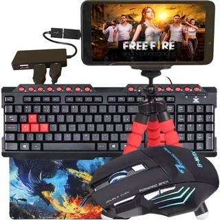 Kit Gamer Mobilador Com Suporte Tripe Para Celular Otg USB em Oferta na Shopee