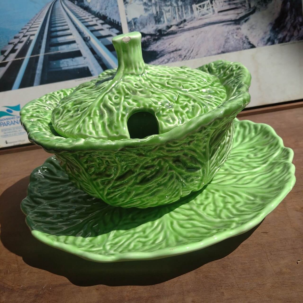 Sopeira Cerâmica Weiss Repolho Pintada A Mão 33 Cm Diâmetro | Shopee Brasil