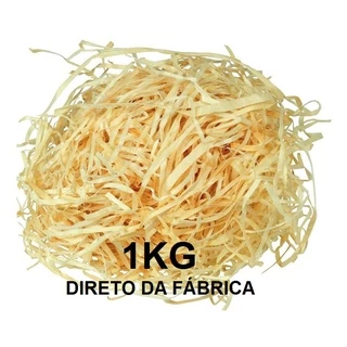 1 kg palha de madeira natural pinus decoração proteção enfeite mim