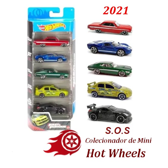 Carrinho Colecionador Hot Wheels Kit C/ 10 Unidades Sortidos