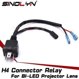 Sinolyn H4 Fio De Conexão De Soquete Para Lâmpadas LED Bi Projetoras Acessórios Carros Fiação H4 12V 24V 35W/55w