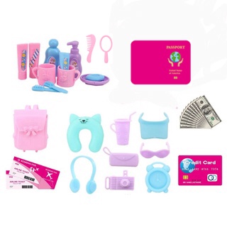 Bonecas em miniatura para Barbie, Kawaii Itens, Mini Figuras