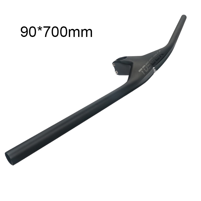 TOSEEK 3K Bicicleta De Fibra De Carbono MTB Riser-17 Graus Guidão ...