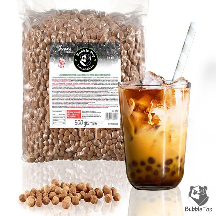 Pobá Perolas De Tapioca 900 gramas Pears Bubble Tea Chá Fruit Mix