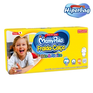 Kit 04 Hiper Bag FRALDA CAÇA Descartável DIA&NOITE MamyPoko - XXG - 144 Unidades - Tecnologia Japonesa