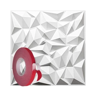 Revestimento 3d Plástico Choc + Fita Dupla face Ambiente Interno Externo Clássico Resistente Lavável
