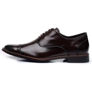 Sapato Social Masculino York Stefanello Marrom Couro Legítimo Qualidade Elegante Estiloso Elegância Promoção Hoje