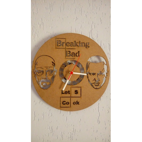 Relogio Breaking Bad Em Mdf | Shopee Brasil