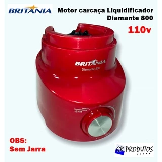 Base Motor Completo Liquidificador Britânia Diamante 800 RED LINE 110v