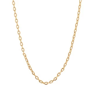 Cordão Fio Cadeado 42cm Rommanel Folheado a Ouro 531638