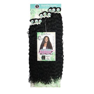 Aplique Cabelo Goddess Locs 270g Crochet Braid - Ser Mulher Cor 01 - Preto