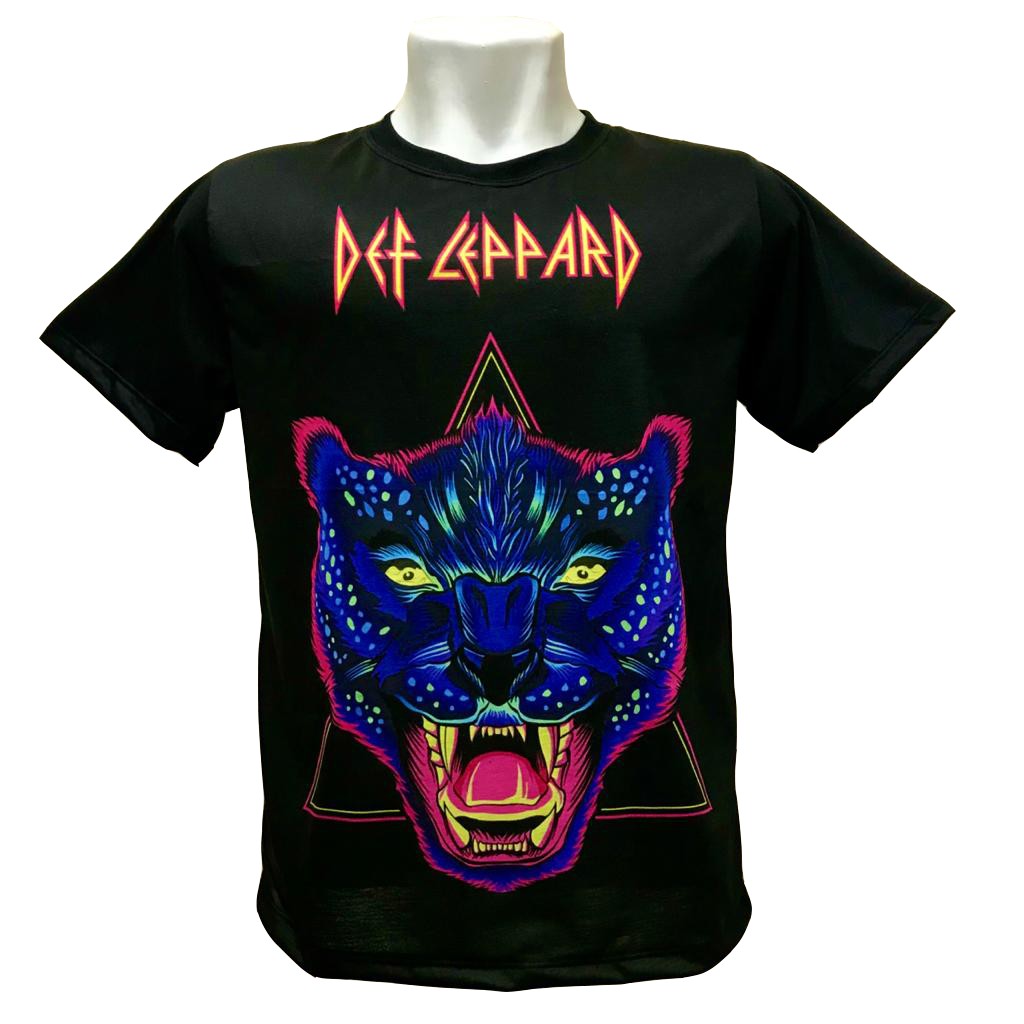 Camiseta Def Leppard estampa 2 hard rock