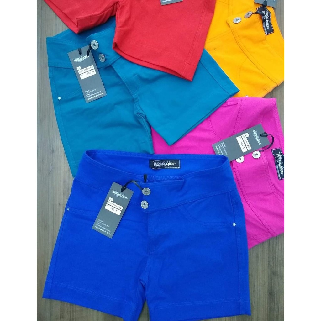 Shorts cotton clearance curto