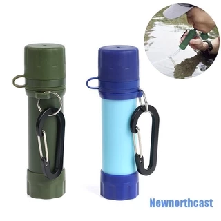[Newnorthcast 0309] Filtro De Água De Sobrevivência Portátil Purificador De Palha Garrafa De Emergência Para Acampamento