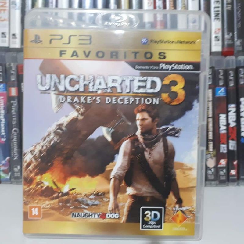 Uncharted 3 - Jogo PS3 Mídia Física