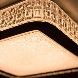 Plafon Sobrepor Gemini Acrílico Cristal Espelhado 40x40 24w
