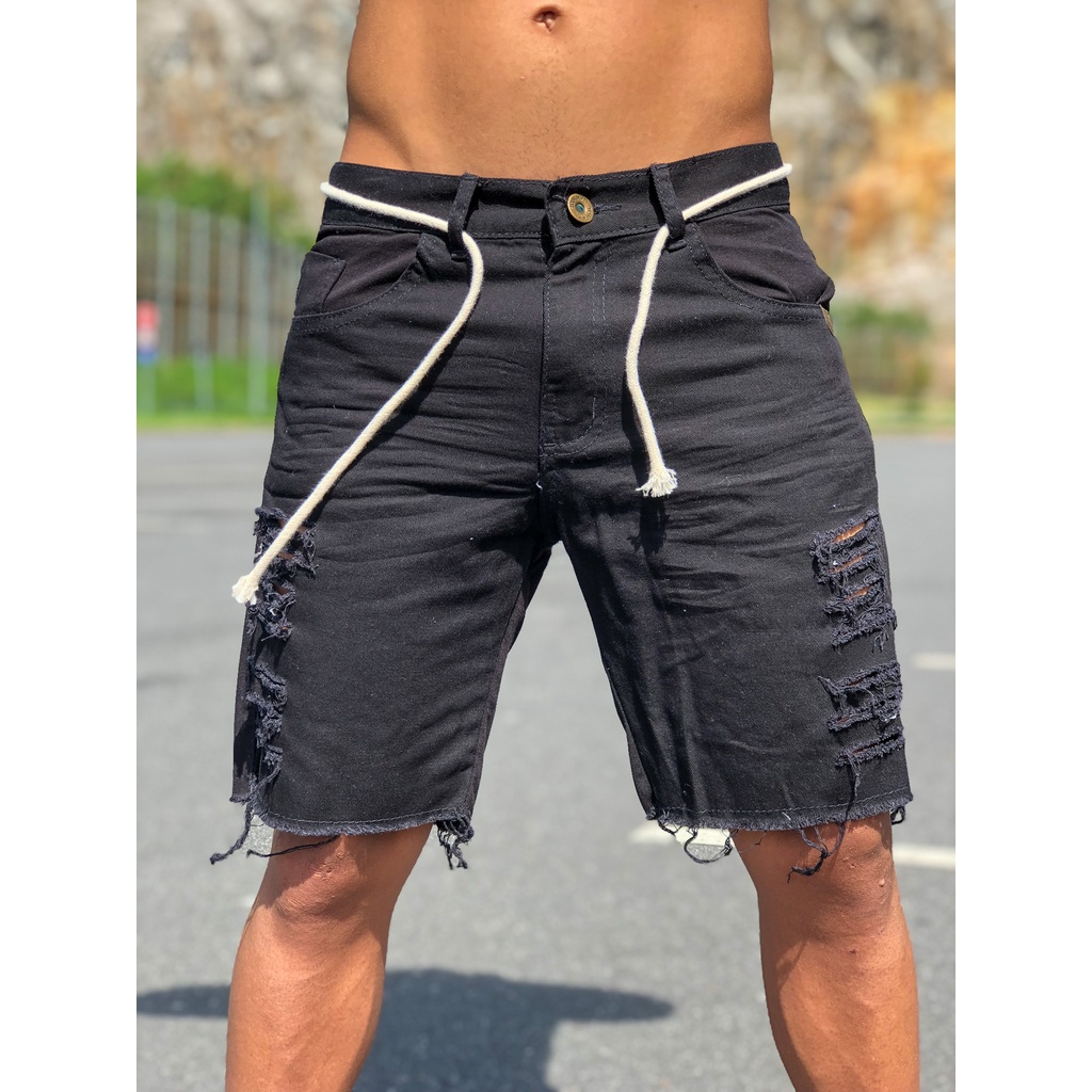 Short curto hot sale jeans masculino