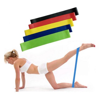 Kit 5 Faixas Elástica de Resistência para yoga Pilates Treino Academia RESISTANCE BELT