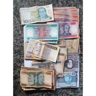 Lote 10 Cédulas Diferentes Notas Antigas - Cruzeiros e Cruzados Sem Repetição