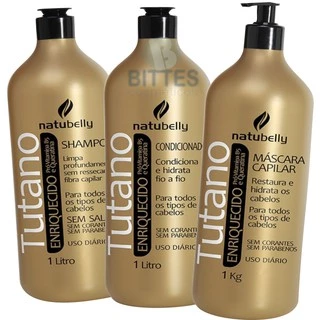 Kit Hidratação Tutano Queratina e Vitamina B5 Natubelly Cosméticos