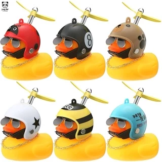 patinho Decoração de capacete carro motocicleta pato luz de bicicleta