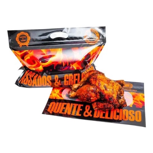 Embalagem Térmica para Frango Assado e Grelhados ate 3 kg 100 unidades Shopee Brasil