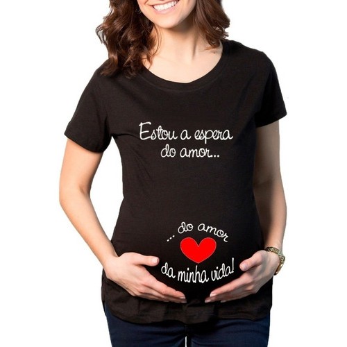 Camisa hot sale gestante personalizada