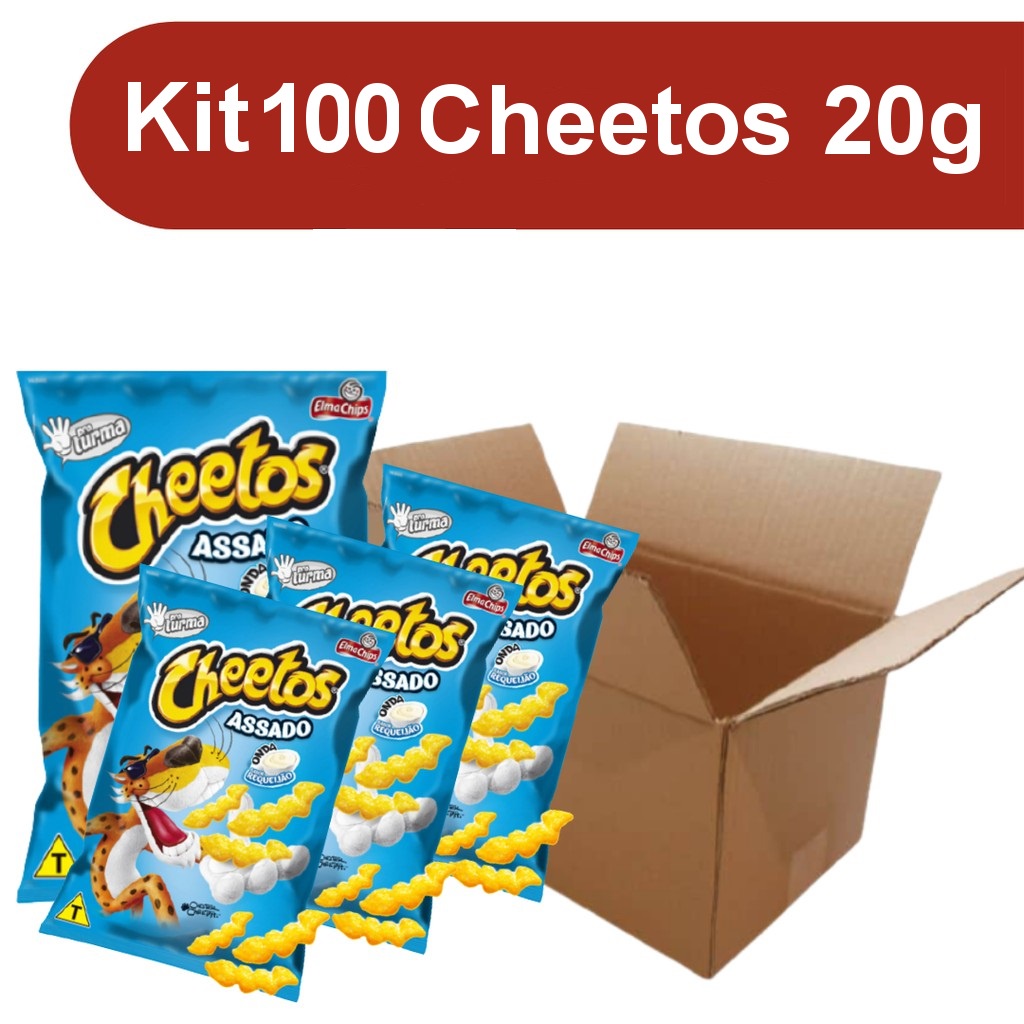 Kit 10 Salgadinhos Cheetos Requeijão 140g - Elma Chips - Doce Malu