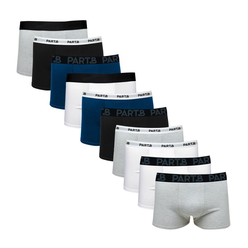 Kit com 5 Cueca Boxer Cotton Basic Casual Underwear