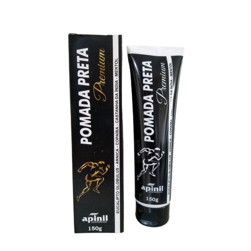 Gel Massageador Pomada Preta Premium APINIL Bisnasga 150g ( 2 unidades )