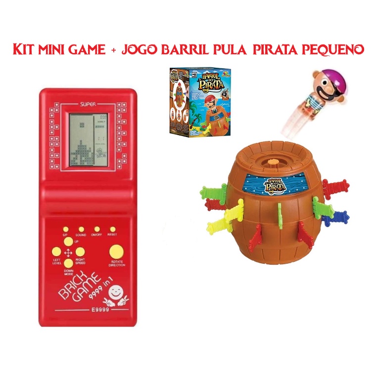 Brinquedo Mini Game Pop Station Portátil Retrô 9999 Jogos Eletrônico Passa  Tempo