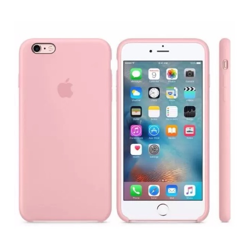 Capa Case IPhone 6s Rosa Aveludada