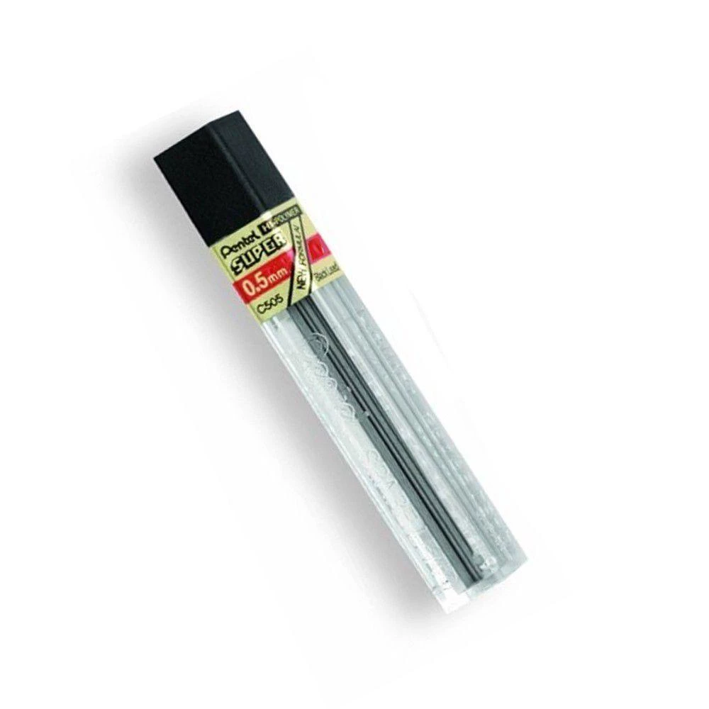 Grafite 0.5mm HB / 2B / B PENTEL - 1 Tubo c/ 12 Un