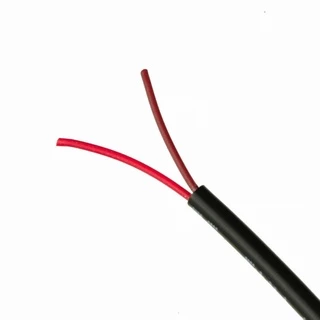 Kit 10 Metros Cabo Manga 2 Vias 26AWG Preto sem Blindagem