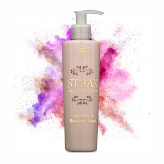Strax da Hinode Hidratante Corporal Realça Tatuagem 240ml Hidratação Profunda Óleo Argan Antioxidante