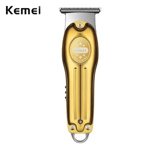 Aparador Profissional Kemei De Máquina De Corte De Cabelo Masculino/Recarregável/Barbeiro/Sem Fio Com 0mm
