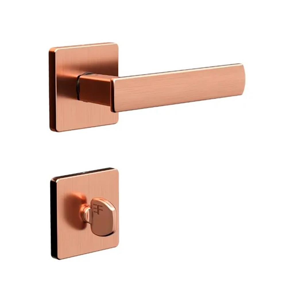 Fechadura banheiro macaneta quadrada rose 3F 740B/11