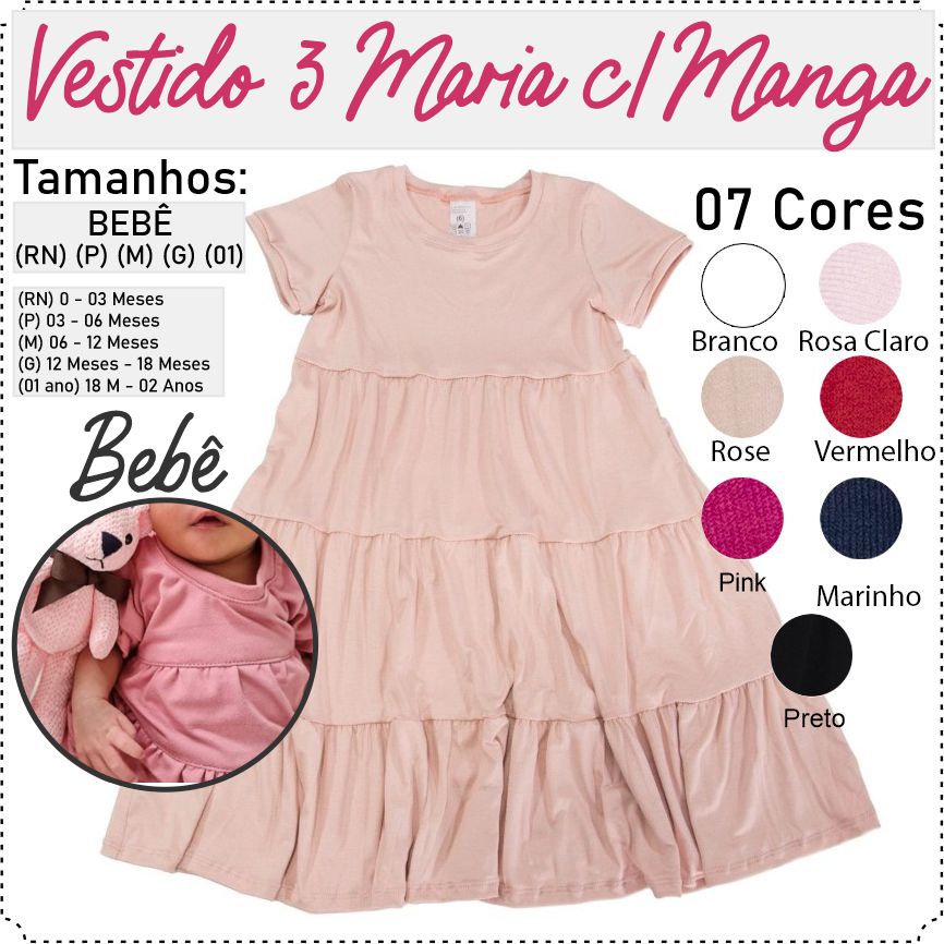 Vestido Infantil Nude Bebê Luxo Festa Aniversário Princesa - Rosa Charmosa  Atacado