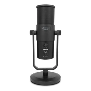 Microfone condensador USB Arcano MARK-HI c/ suporte de mesa
