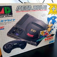 mega drive japones com jogo sonic - Videogames - Jardim América