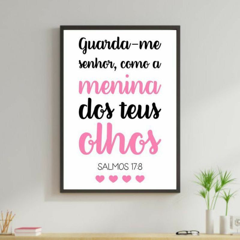Plaquinha Quadro Decorativo Personalizado Guarda-me Senhor Como A ...