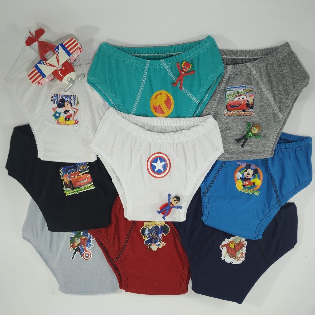 KIT C/ 03 CUECAS SLIP INFANTIL ZHOMEM KIDS