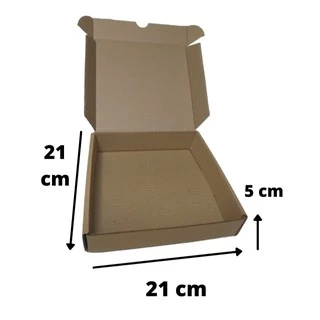 Caixa de Papelão para Envios Correios 21x21x5 cm Produto direto de Fábrica - 10 Caixas