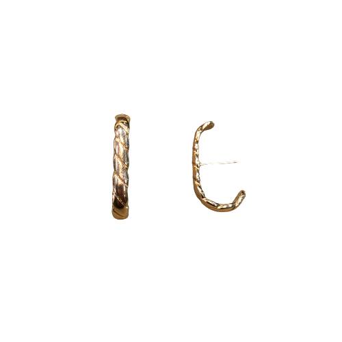 BRINCO COBRINHA EAR HOOK MINIMALISTA FOLHEADO A OURO 18K. - ARMIS  SEMIJOIAS-ACESSÓRIOS FEMININOS