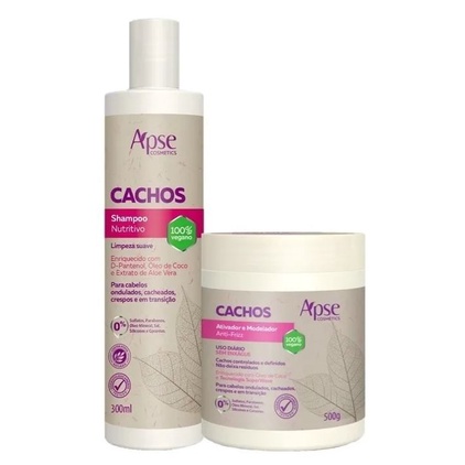 Kit Shampoo 300ml E Ativador 500g Cachos - Apse | Shopee Brasil