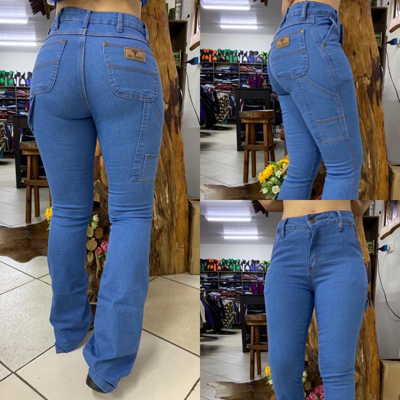 Calça carpinteira best sale branca feminina